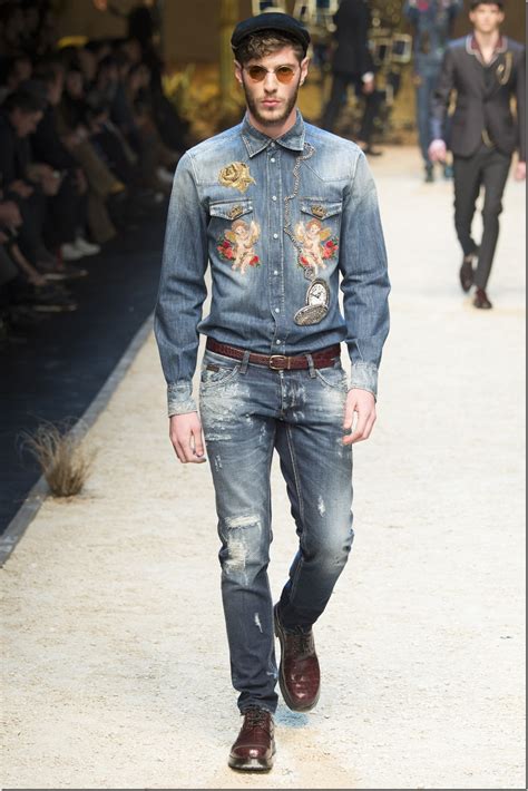 dolce gabbana mens embroidered denim|dolce gabbana vintage jeans.